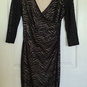 Laundry By Design Animal Print Little Black Dress